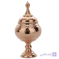 قندان مسی ارتفاع 22 سانتی متر کد GHM-01