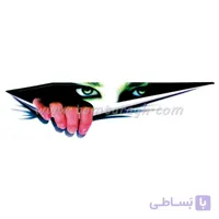 استیکر (برچسب) خودرو طرح چشم زن 4