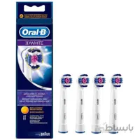 برس یدکی مسواک برقی اورال-بی چهارتایی مدل 3D White ا Oral-B electric toothbrush spare brush, Four 3D White models