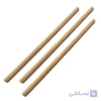 میله گرد چوبی بدون شیار راش قطر 9 میلی‌متر طول 90 سانتی‌متر بسته 3 عددی
