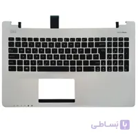 کیبرد لپ تاپ ایسوس S550 مشکی-با قاب C نقره ای