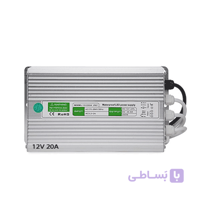منبع تغذیه پاور سوییچینگ واترپروف 12ولت 20امپر