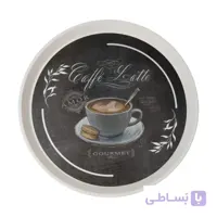 سینی پذیرایی دایره رایکا سایز بزرگ طرح لاته