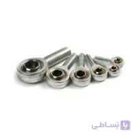 بلبرینگ مفصلی نری مدل POS 8 با قطر 8 میلیمتر و مفصل نری M8 ساخت چین ا POS8 Male Rod End 8mm Right Hand Bearing