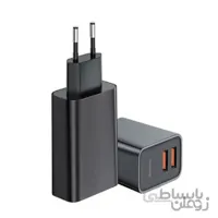 شارژر دیواری سریع 5 آمپر دو پورت USB بیسوس Baseus Speed PPS Quick Charger CCFC-E01