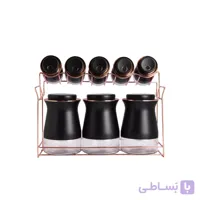 ست جا ادویه ای Perotti مدل 11495 رنگ مشکی