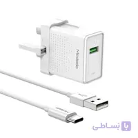شارژر اداپتور دیواری فست شارژ 18 واتی تایپ سی مک دودو مدل MCDODO CH 5760