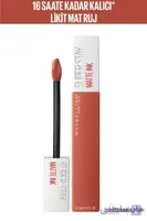 Maybelline New York رژ لب مات مات و برهنه Super Stay Matte – 70 آمازونی – قهوه ای