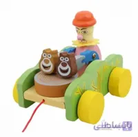 دلقک طبل زن چوبی