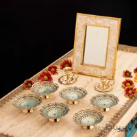 ست هفت سین برنجی میناکاری کد 1081