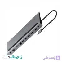 هاب 11 پورت USB-C پاورولوژی مدل P11CHBMCGY ا POWEROLOGY P11CHBMCGY USB-C Hub & Paptop Stand