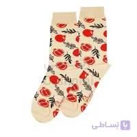 جوراب ساق دار طرح انار پاتریس