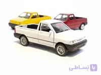 پراید وانت صدادار-چراغدار: اسباب بازی ماشین پراید وانت سفید