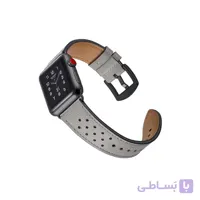 بند چرم اپل واچ خاکستری برند جینیا (JINYA) مدل Vogue سایز 38 و 40 میلی متر