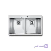 سینک ظرفشویی توکار اخوان ا Akhavan Double Bowl Sink 334