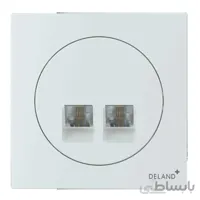 سوکت تلفن دوقلو (4خط) دلند پلاس طرح آوا