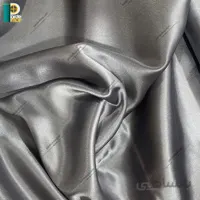 آستر پرده ساتن رنگ نوک مدادی همراه دوخت و نوار