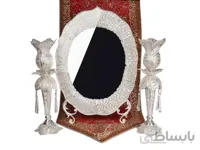 ست آینه و شمعدان لاله ملیله کاری