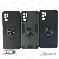 قاب گوشی شیائومی پوکو M3 Pro کاور محافظ مدل بتمن ارمور اصلی قاب Xiaomi Redmi Note 10 5G / Poco M3 Pro ا Anti Shock Anti Shock BATMAN ARMOR FINGER RING CASE COVER For Xiaomi Redmi Note 10 5G Poco M3 Pro
