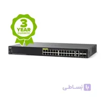 سوییچ ۲۸ پورت سیسکو مدل SG350-28P ا Cisco SG350-28P 28-Port Gigabit PoE Managed Switch