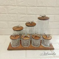 پاسماوری ۷ پارچه درب چوبی کد 590215