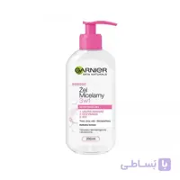 ژل پاک کننده صورت میسلار واتر Garnier با حجم 200 میل ا Micellar Water Garnier facial cleansing gel 200ml