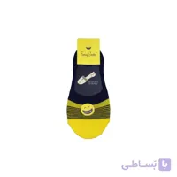 جوراب کالج فانی مدل 7008 سرمه ای-زرد