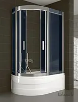دور دوشی - پارتیشن دوش شاینی وارداتی ترکیه مدل T-NSC055 ا ابعاد:125x88x212 سانتی متر
