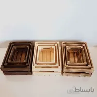 جعبه چوبی سه عددی طرح ایکیا