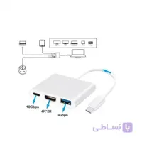 تبدیل ایده  Type-C به HDMI و USB3.0 وidea  Type-C