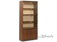 کتابخانه 4 طبقه شیشه کد d210
