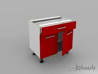 کابینت زمینی بالا کشو CB124