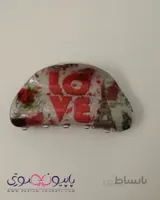 کلیپس شاین دار متوسط طرح love