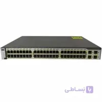 سوئیچ ۴۸ پورت سیسکو مدل WS-C۳۷۵۰G-۴۸TS-S ا CISCO WS-C3750G-48TS-S 48Port 10/100/1000 Switch