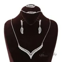 ست نقره زنانه مدل لوکس کد NTR_316