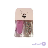 لاک ناخن دوقلو طرح حیوانات کد 06