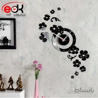 ساعت دیواری فانتزی طرح نسترن در پنج رنگ