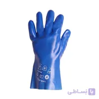دستکش ضد حلال پوشا (بلند-آبی) ا Anti-acid-gloves-pusha-high