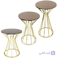 میز عسلی مدل 016 مجموعه 3 عددی در 2 رنگ