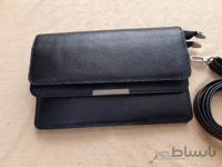 کیف دوشی زنانه دو درب چرم طبیعی