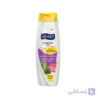 شامپو مو هوبی حاوی ارکیده و روغن لورل 600 میل ا hobby shampoo laurel oil orchid flower 600ml