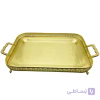 سینی مستطیل ایتالیایی بزرگ ایران کادو مدل 201b ا Irankado B201 Brass Tray