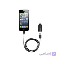 شارژر فندکی 1 خروجی بلکین Belkin به همراه کابل اندروید مشکی