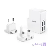 شارژر دیواری 4 پورت انکر مدل A2042 ا Anker A2042 4 Port USB Wall Charger