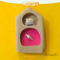 ساعت کودک کد B2 خرس راه راه (عمودی خونه)