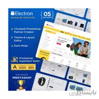 قالب الکترون پرستاشاپ شرکت ThemeVolty