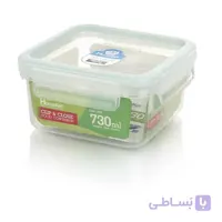 ظرف فریزری مربع کوتاه هوم کت ۷۳۰ میلی لیتری