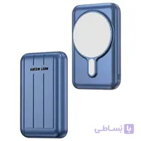 پاور بانک شارژ بی سیم مگنتی سریع گرین Green Magsafe Power Bank 10000mAh 15W ا Green Magsafe Power Bank 10000mAh 15W