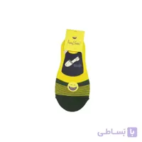 جوراب کالج فانی مدل 7008 زرد سبز