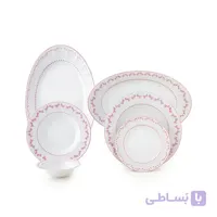 سرويس 29 پارچه زرین فرانسیس صورتی